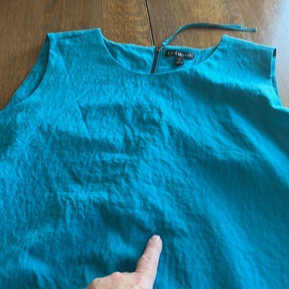 Lane Bryant sleeveless double layer tunic top size 24 back zipper layered tank - Picture 13 of 13